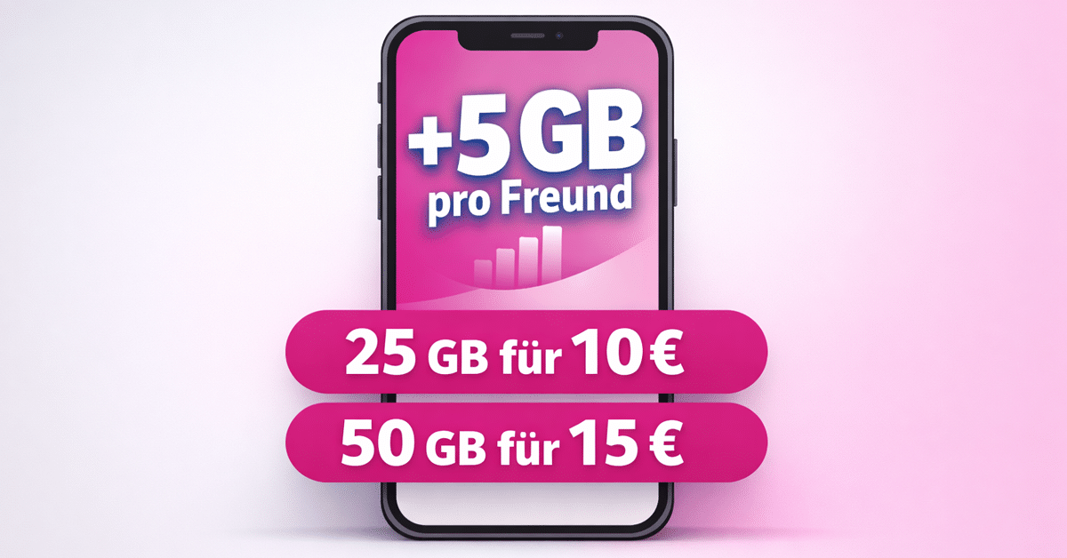 25GB Allnet im Telekom Netz nur 10 Euro