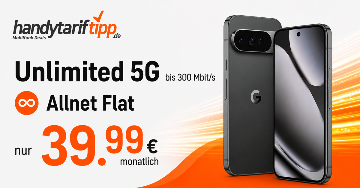 Google Pixel 10 Pro XL mit o2 unlimited Allnet Flat nur 39.99 Euro monatlich